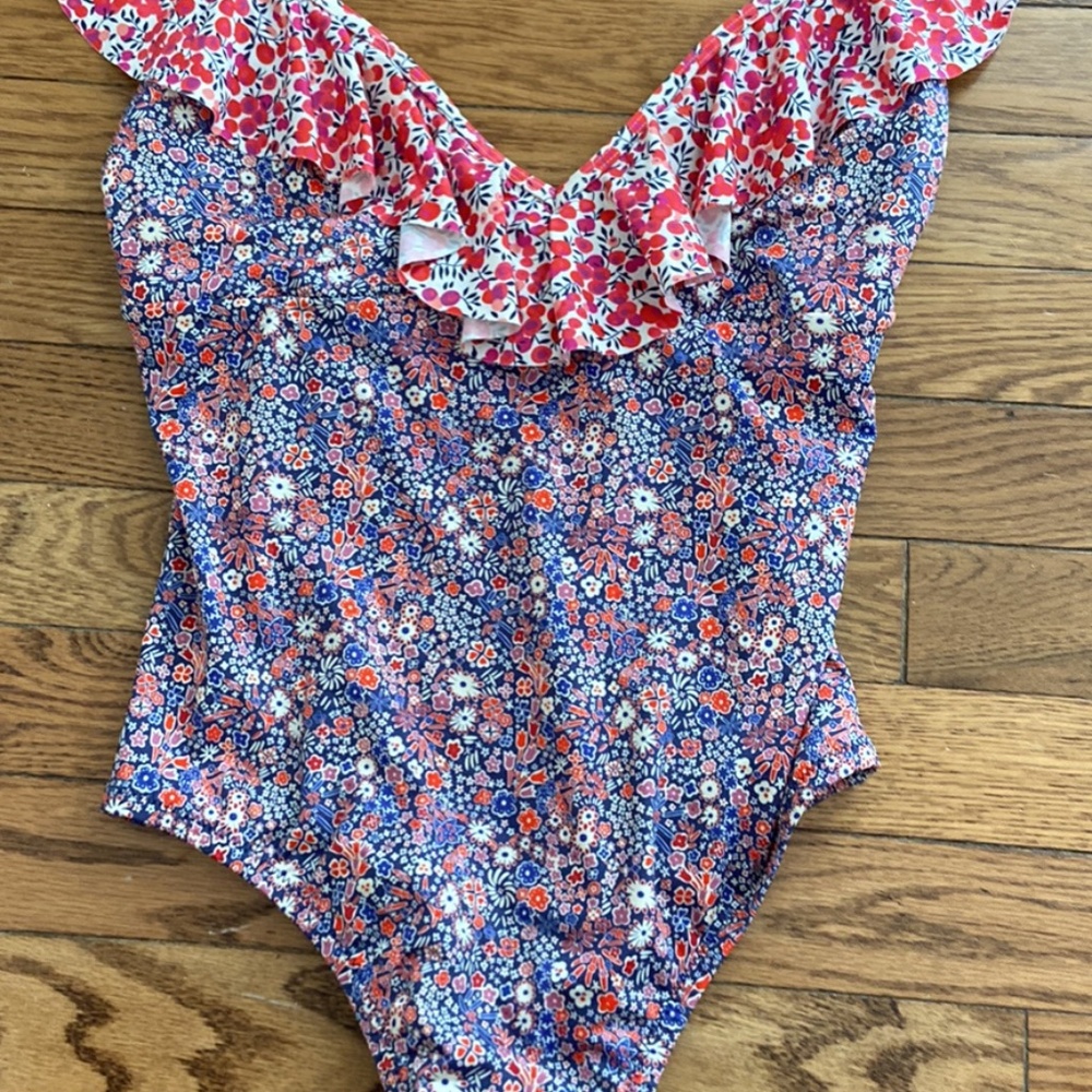 Jcrew liberty print bathing suit
